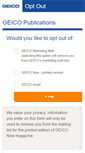 Mobile Screenshot of optout.geico.com